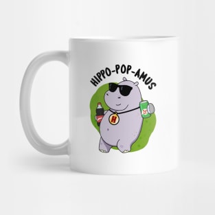 Hippo-pop-amus Funny Hippo Soda Pop Pun Mug